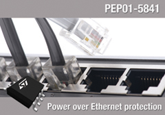 PEP01-5841:ST以太網(wǎng)供電設(shè)備用集成保護電路器件