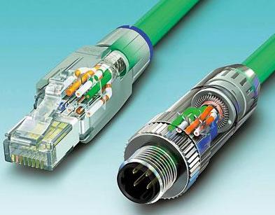 圖3 按入電纜芯、剪斷，且蓋好防護(hù)蓋：無論是RJ45還是M12連接器，它們都能夠?qū)崿F(xiàn)快速且可靠的安裝