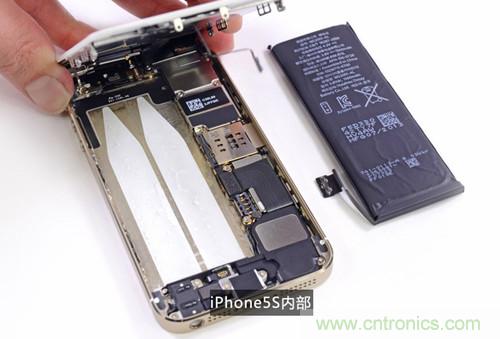 土豪金iPhone 5S拆解：內(nèi)部結(jié)構(gòu)升級，維修難度增加