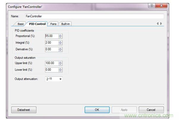 用于PSoC 3、PSoC 4與PSoC 5設計的PSoC Creator風扇控制器設計向導