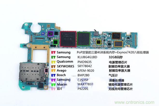 Galaxy Note5拆解，與S系列差距日漸模糊