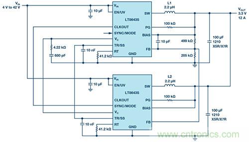42 V、6 A（峰值7 A）、超低EMI輻射、高效率降壓型穩(wěn)壓器
