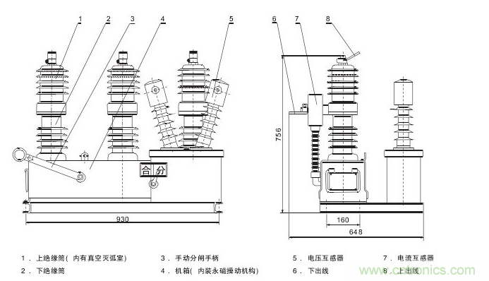高壓斷路器的操作結(jié)構(gòu)有哪幾種？和隔離開關(guān)有什么區(qū)別？