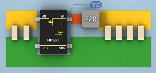 SW與電感之間的鋪銅面積越大越好嗎？